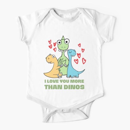 Discover I love you more than dinos, valentine's day