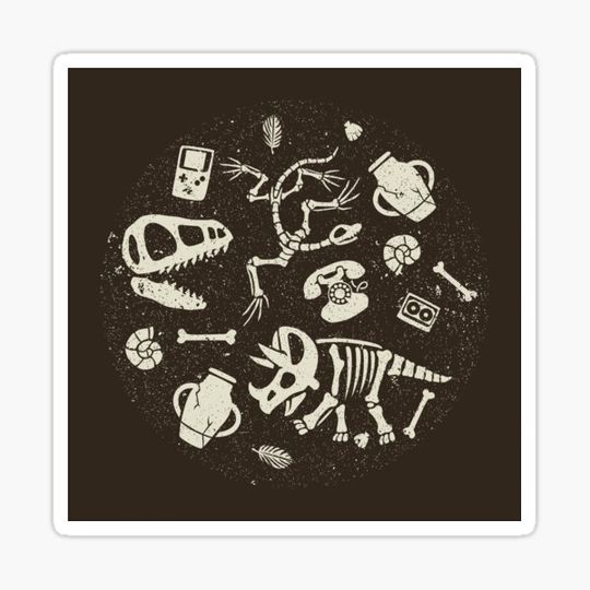 Discover Dinosaurs Fossils Vintage Technology