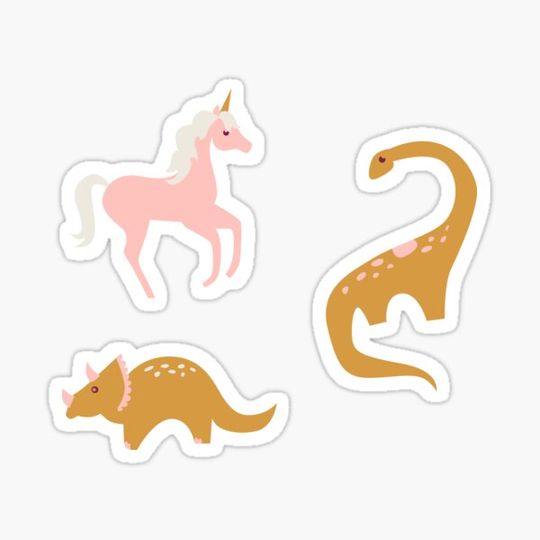 Discover Dinosaurs + Unicorns on Burgundy