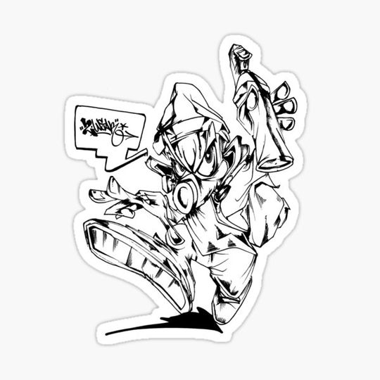 Discover Writers Revenge 2wear Graffiti Character
