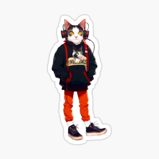 Discover Hipster Cat V57