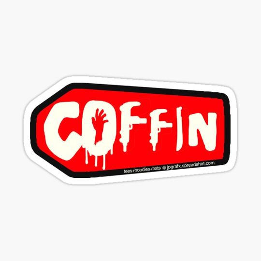 Discover COFFIN Clothing sticker