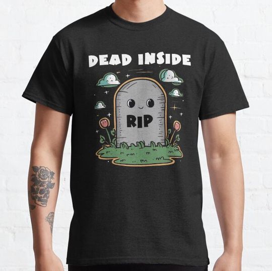 Discover Dead Inside RIP Gravestone Cute Kawaii Halloween