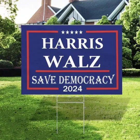 Discover Kamala Harris Walz Not Going Back 2024 Double-sided Yard Sign