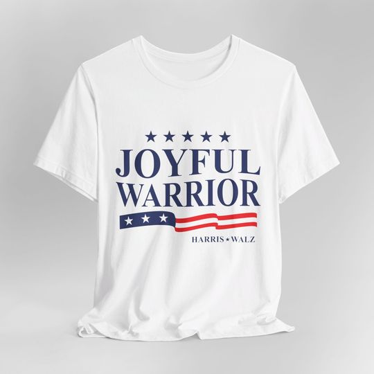 Discover Joyful Warrior Harris Walz T-Shirt, Harris Waltz 2024 T-Shirt