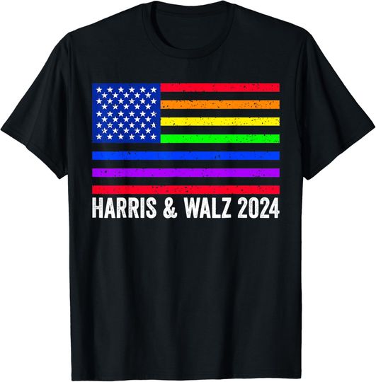 Discover Harris Waltz 2024 Election Kamala Harris Tim Waltz 2024 LGBT T-Shirt