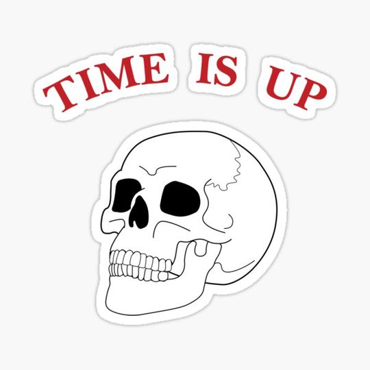 Discover Time Is Up Skull