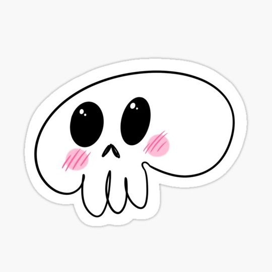 Discover Cute Skull Sticker