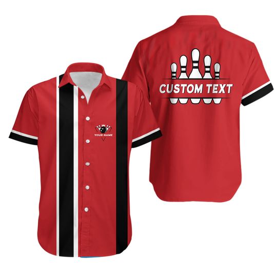 Discover Custom Name Bowling Team Aloha Hawaiian Shirt