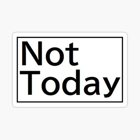 Discover not today