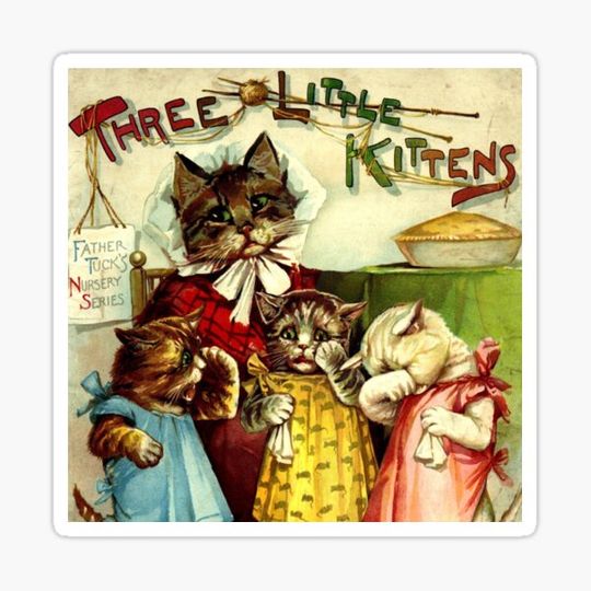 Discover Three Little Kittens - Raphael Tuck 1895