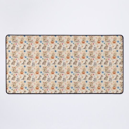 Discover Playful kittens digital seamless