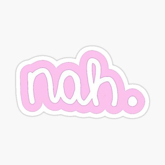 Discover nah. Pink Text Design