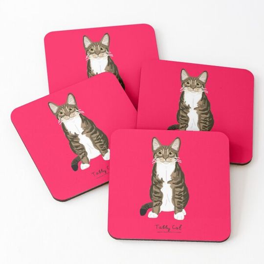 Discover Tabby Cat Coasters