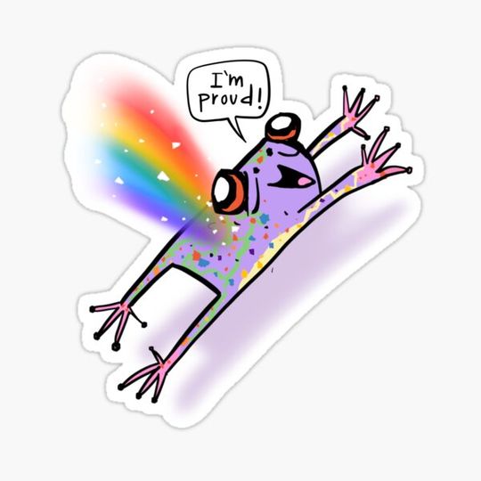 Discover Proud rainbow frog!