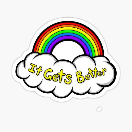 Discover It Gets Better Gay pride rainbow