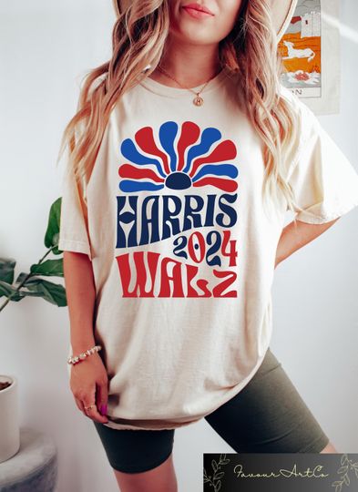 Discover Harris Walz Democrat T-Shirt