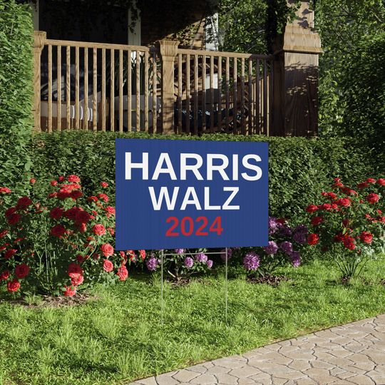 Discover Harris Walz 2024 Yard Sign