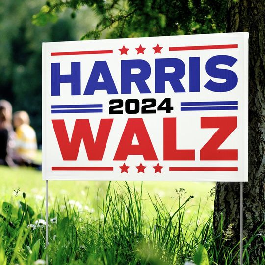 Discover Harris Walz 2024 Yard Sign, 2024 Campaign Election Sign