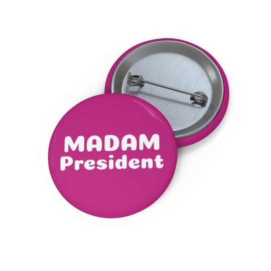 Discover Madam President Pin Button, Kamala Harris Pin Button