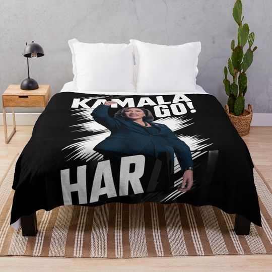 Discover Kamala Go! US presidential election Throw Blanket