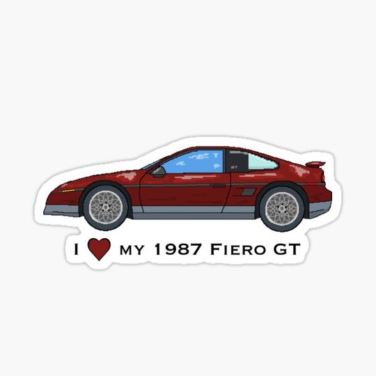 Discover I Love My Red 1987 Fiero GT