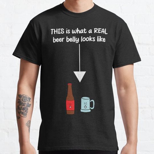 Discover THIS Is What A REAL Beer Belly Looks Like - White Writing