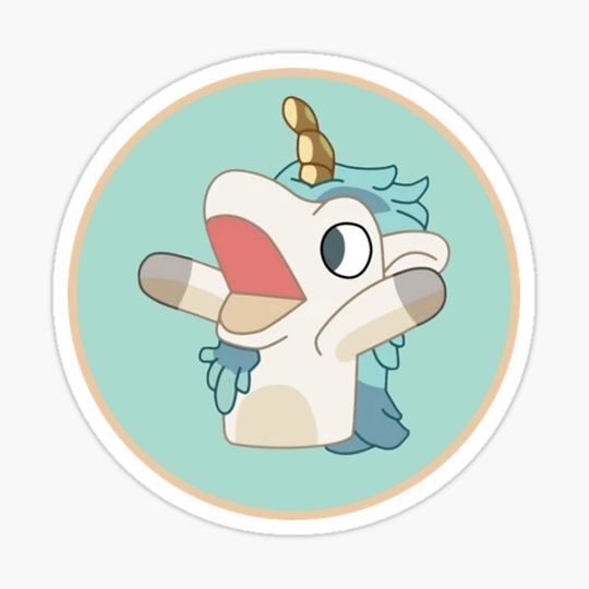 Discover Blueys Unicorse Facing Left