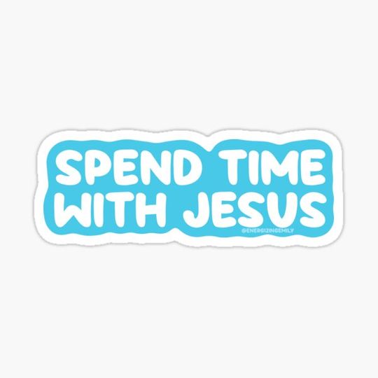 Discover Spend Time With Jesus Bubble Letters