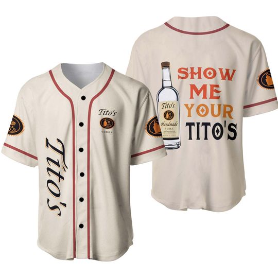 Discover Tito's Baseball Jersey, Tito Vodka Jersey Shirt, Titos Baseball Shirt