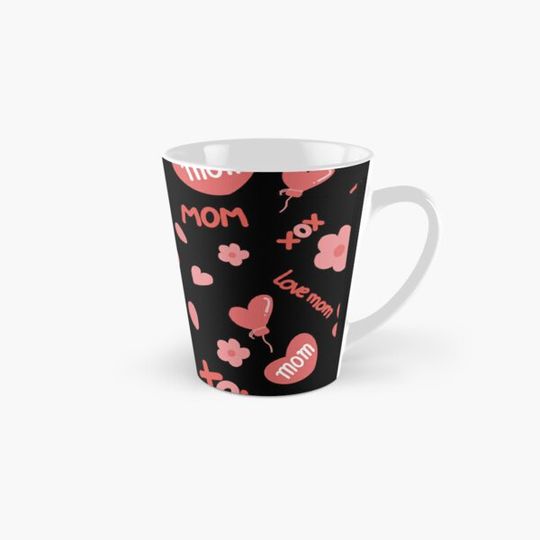 Discover "Mom's Heart" Pattern for Mothers day (Black)