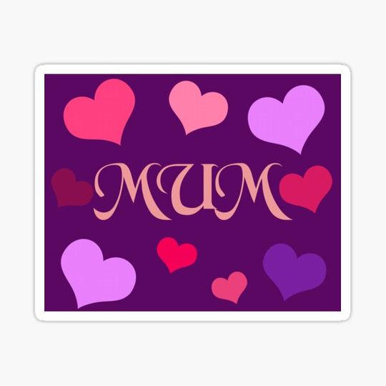 Discover Mum with hearts