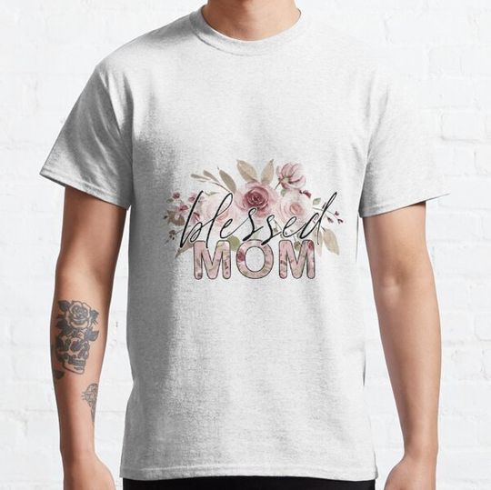 Discover BLESSED MOM FLORAL DESIGN, MOTHERS DAY GIFT