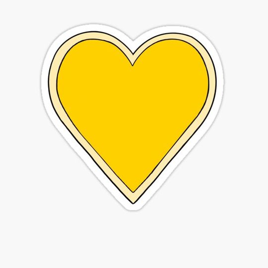 Discover Yellow Covid Heart