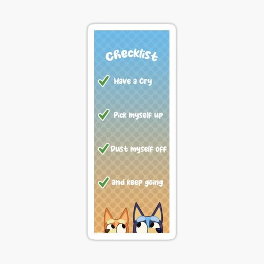 Discover Blue Buddy Checklist