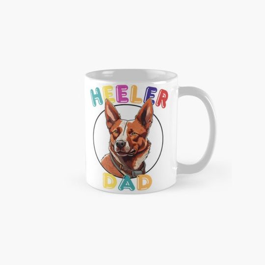 Discover Colorful Aesthetic With a Dog Breed Australian Cattle Dog "Dog Dad"