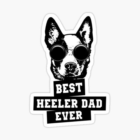 Discover Cool Heeler Australian Cattle Dog Dad Design For Blue Heeler Lover Papa