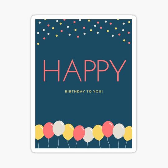 Discover Happy Birthday (Blue)