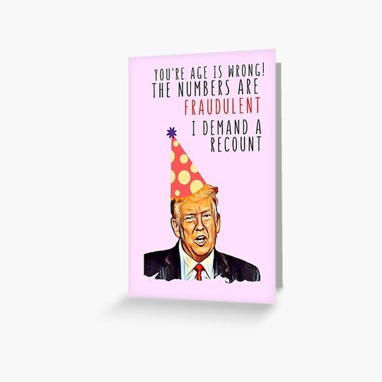 Discover Funny Donald Trump Birthday Card