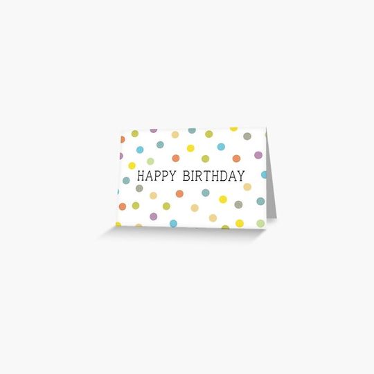 Discover Happy Birthday Colourful Confetti