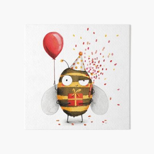Discover Happy birthday bee art