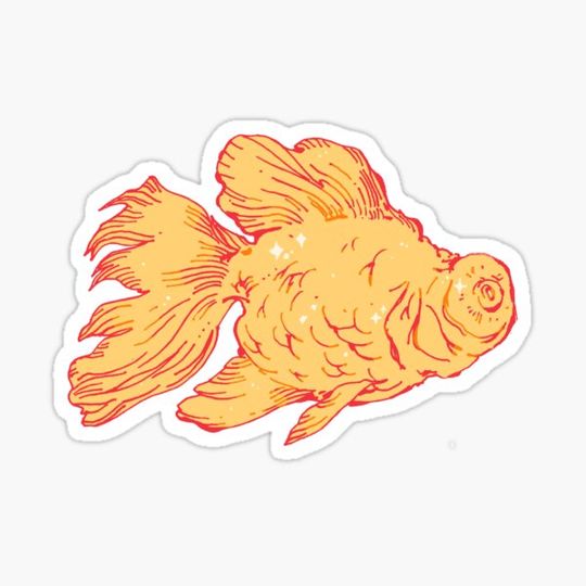 Discover goldfish sticker