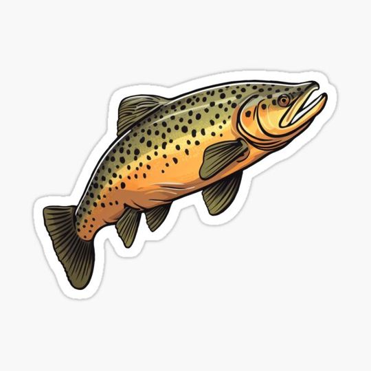 Discover Brown trout sticker