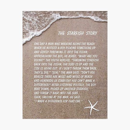 Discover The Starfish Story, How To Make A Difference