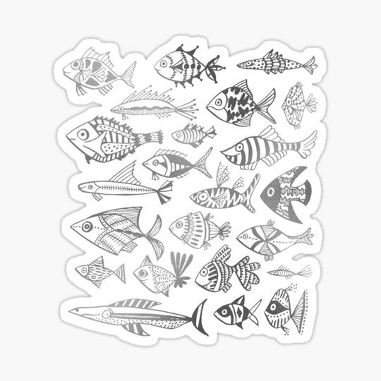 Discover Silver Inked Fish