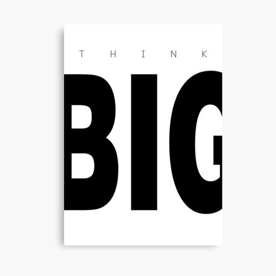 Discover Think BIG motivational quote