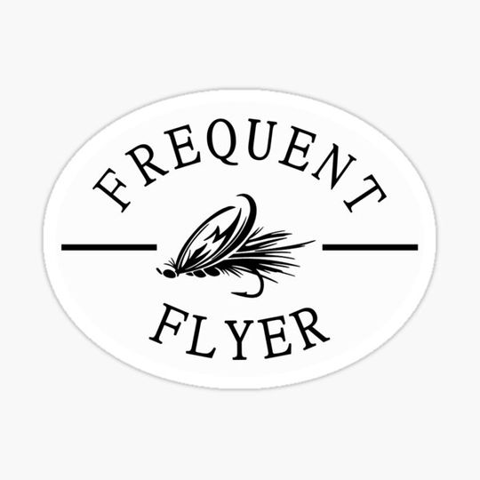 Discover Frequent Flyer Fly Fishing STICKER