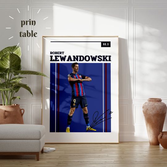 Discover Robert Lewandowski poster, Goat poster, Football Art Print, Football Art poster