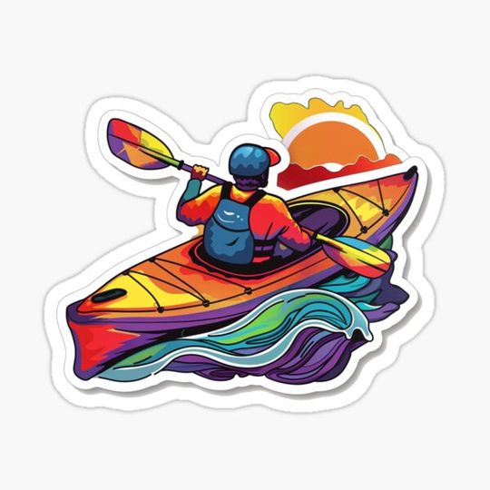 Kayak lover sunset design