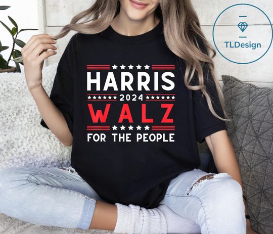 Discover Harris Waltz 2024 Election Kamala Harris Tim Waltz 2024 T-Shirt
